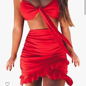 Red two piece set